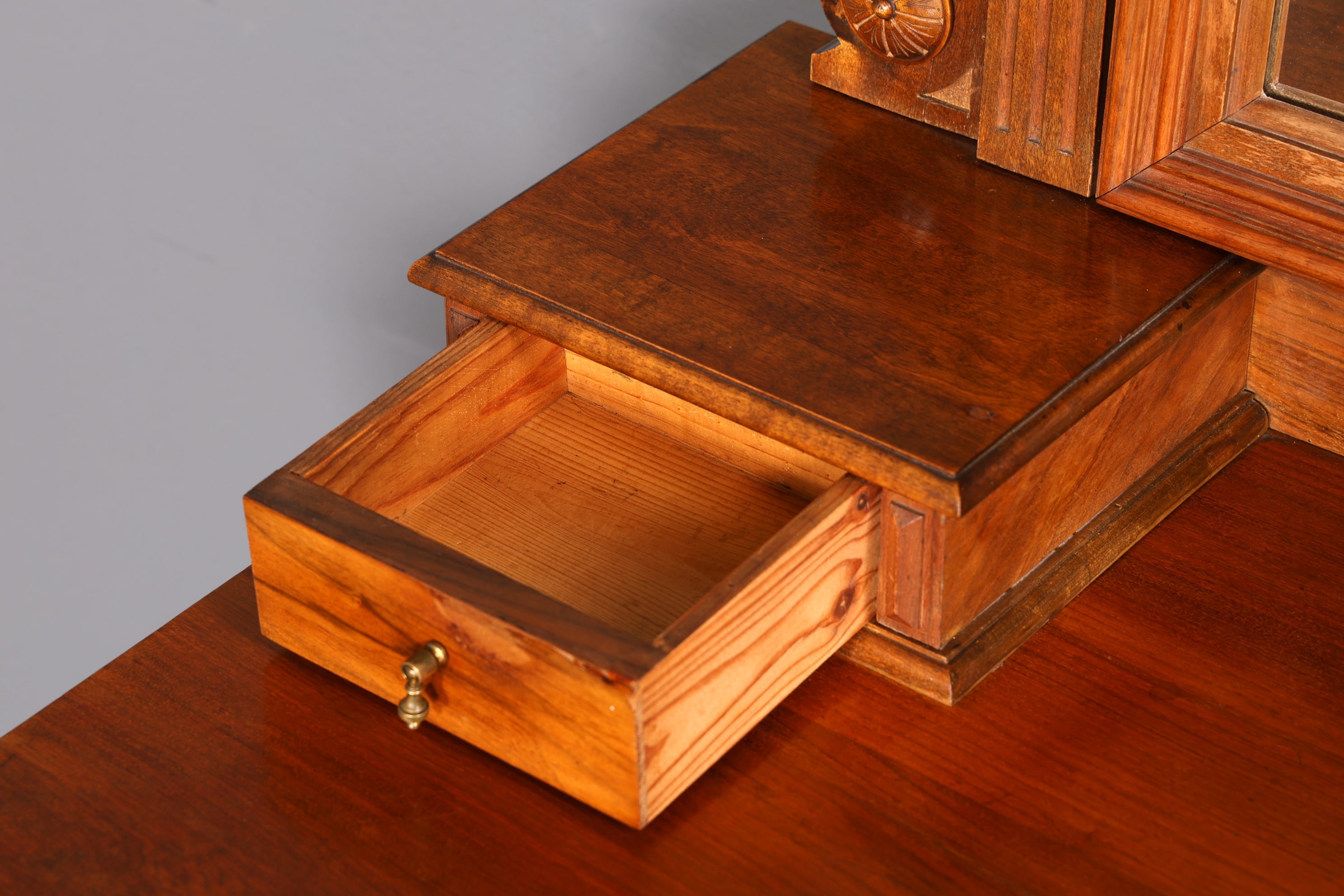 Traumhafte Gründerzeit Kommode mit Spiegelaufsatz Louis Philippe Echt Holz Schrank Antik Flurschrank um 1880 Vintage