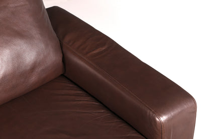 Beautiful Stressless E200 Recamier genuine leather brown chaise longue ottoman leather sofa vintage recliner