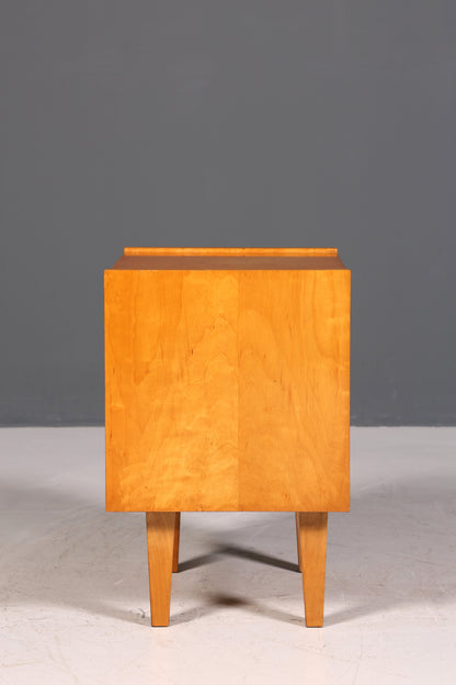 Schlichte Mid Century Kommode Vintage Klappschränkchen Danish Design Nachttisch 2 von 2