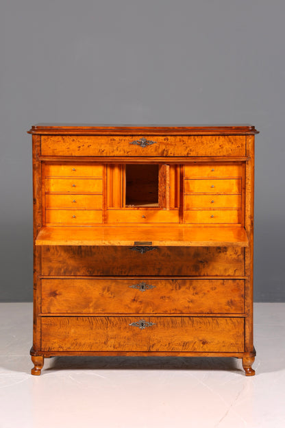 F878 Finish cm Wunderschöner Gründerzeit Sekretär Kommode Jugendstil Schubladenkommode Antik Vertiko