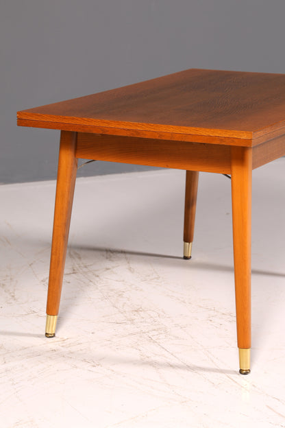 Beautiful mid-century kitchen table, vintage extendable height-adjustable dining table, 1960s wood