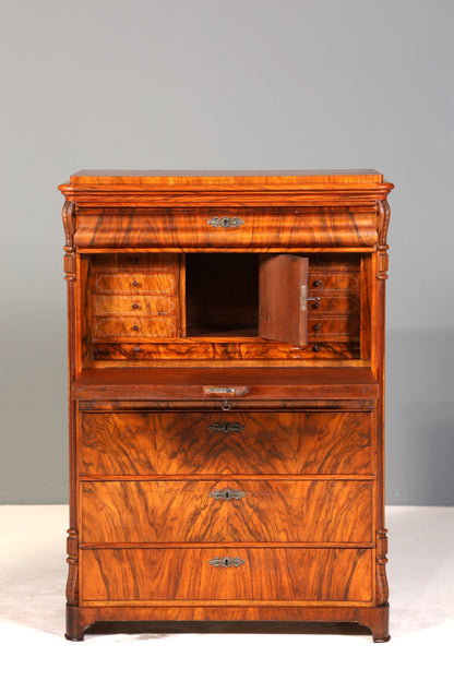 Wunderschöner Louis Philippe Sekretär um 1880 Gründerzeit Antik Schrank Chiffoniere