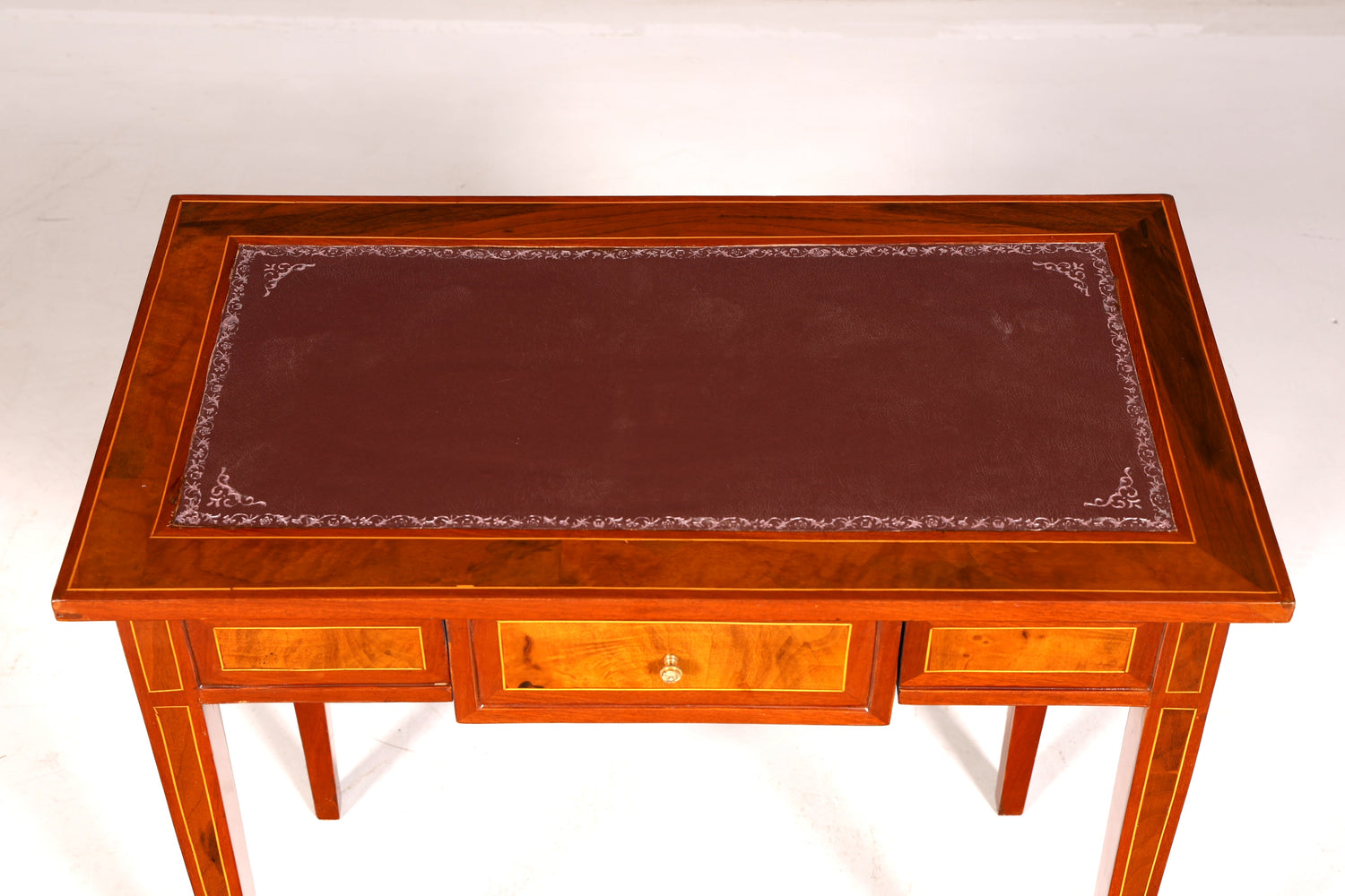 Wunderschöner filigraner Schreibtisch French Desk Antik Stil echt Holz Bürotisch Office Table