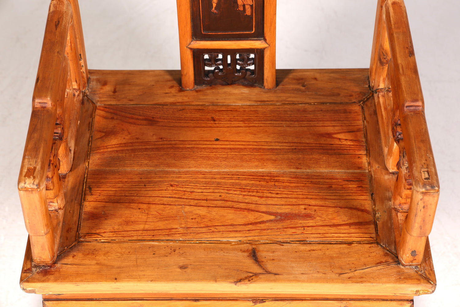 Wunderschöner Chinesischer Armlehnstuhl Stuhl China Ming Stil Qing Dynastie Holzstuhl Asiatische Antik Sekretär Stuhl