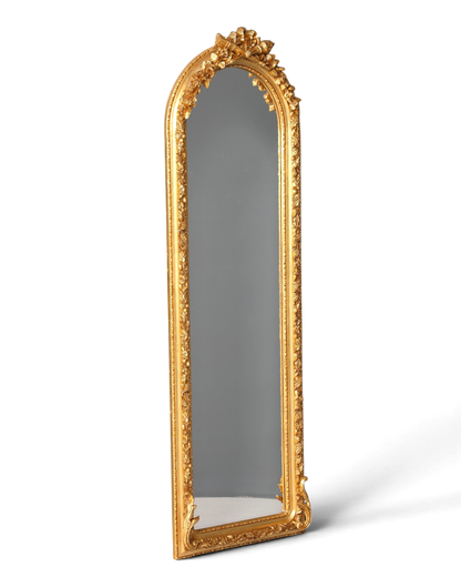 Wunderschöner Prunk Barock Stil Standspiegel Antik Stil Gold Ornament Flurspiegel