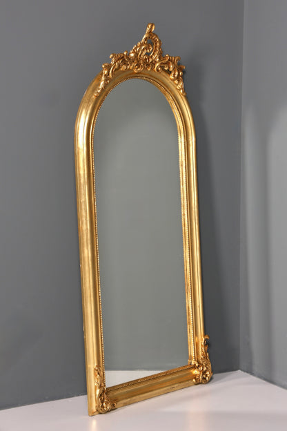 Stilvoller Prunk Barock Stil Standspiegel Antik Stil Ornament Flurspiegel Gold Spiegel