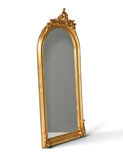 Stilvoller Prunk Barock Stil Standspiegel Antik Stil Ornament Flurspiegel Gold Spiegel