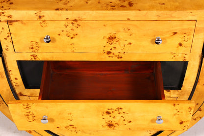 Edles Art Deco Stil Sideboard Wandkonsole Biedermeier Antik Stil Kommode Echt Holz Handarbeit