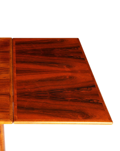 Hauptstadt Möblerei Mid Century Esstisch aus Echtholz mit markanter Maserung und Ausziehfunktion im Vintage Design