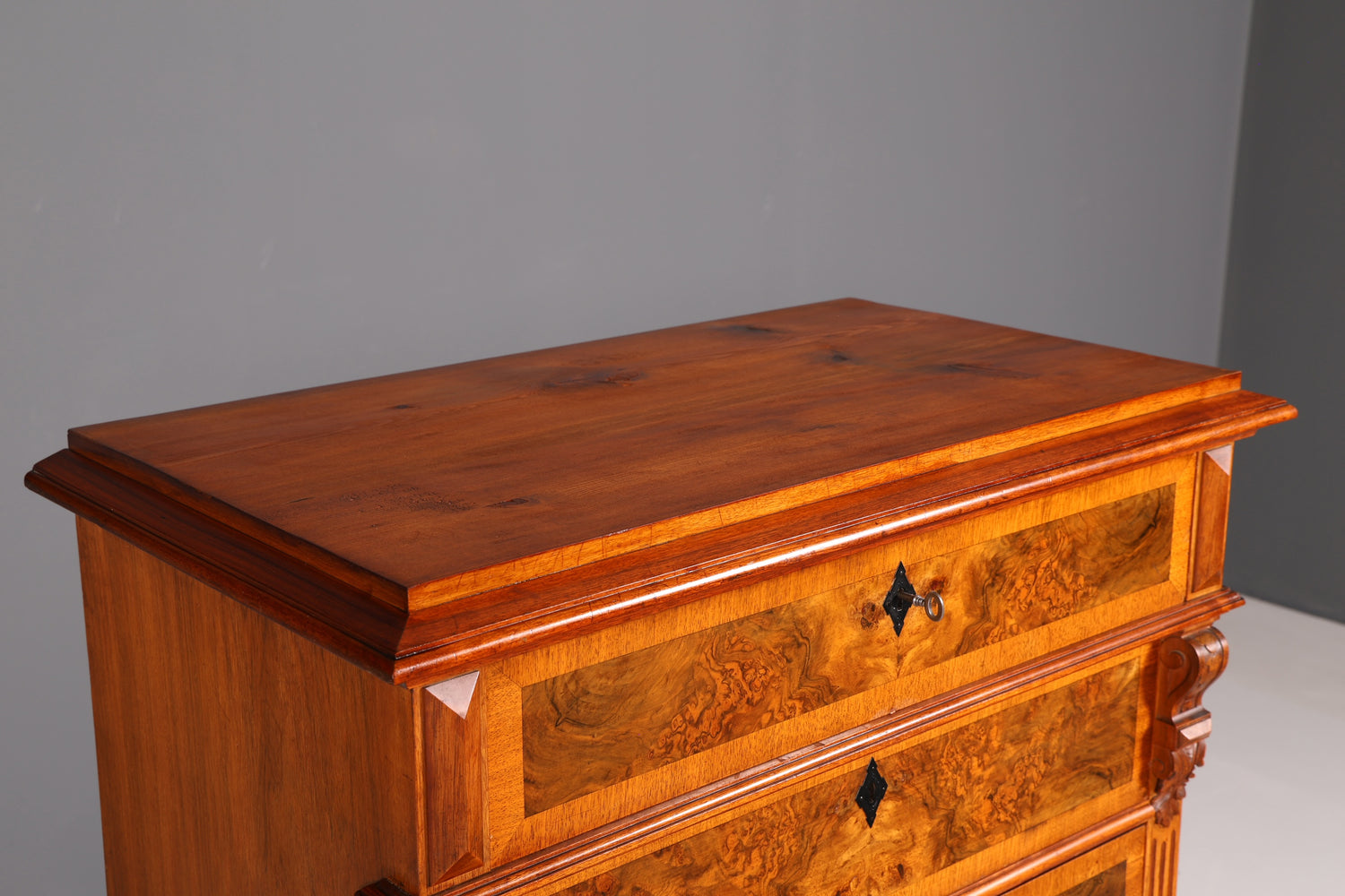 Dreamlike Art Nouveau Chest of Drawers Antique Vertiko Drawer Chest Highboard Lingerie Chest