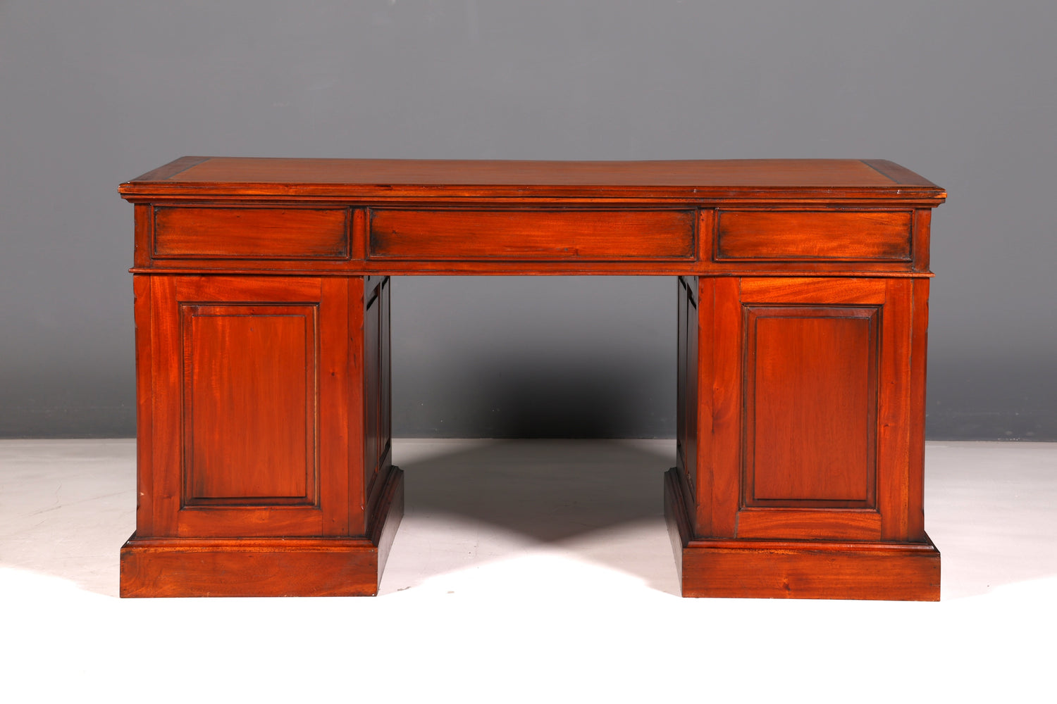 Wunderschöner Englischer Schreibtisch Mahagoni Bürotisch Antik Office Desk Partnerdesk Schreibtisch