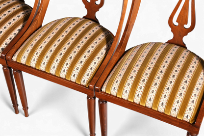 4x Edle Englische Stühle Englisch Dining Chairs Antik 60er Jahre Regency Küchenstühle Stuhlset