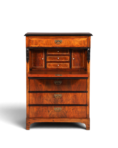 F841 Finish Wunderschöner Gründerzeit Sekretär Kommode Jugendstil Schubladenkommode Antik Vertiko