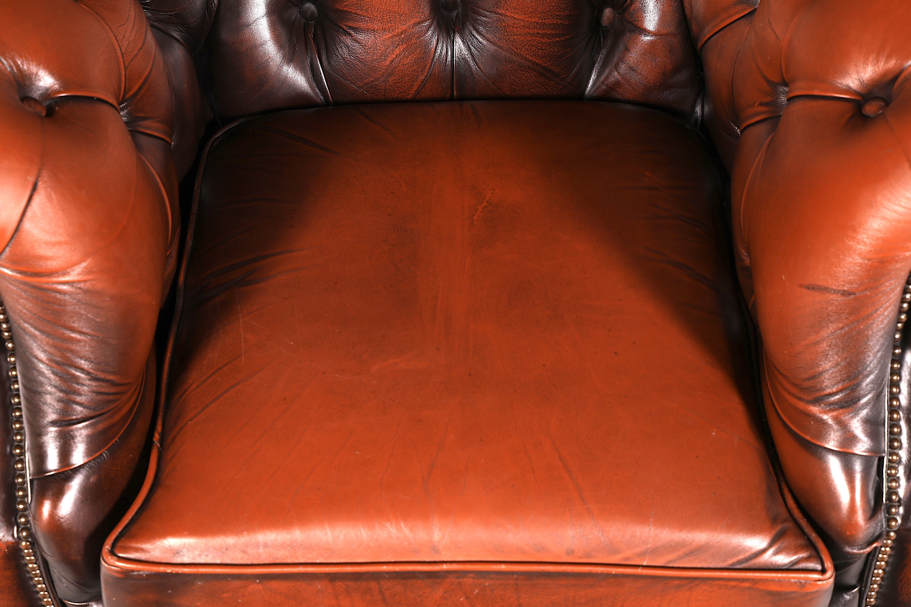 Edler Original Chesterfield Centurion Sessel Echt Leder Englischer Armlehnsessel Herrensessel UK Antik Vintage