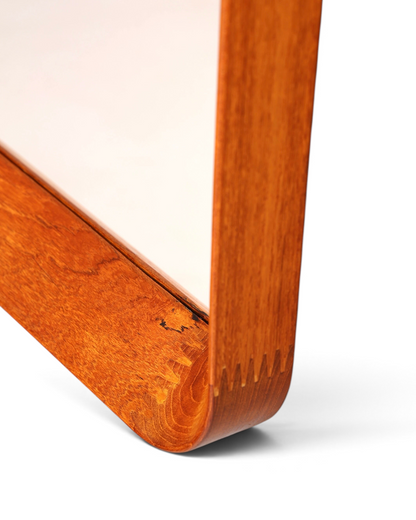 Wunderschöner Mid Century Spiegel Flur Wandspiegel Danish Design Spiegel Teak Holz Flurspiegel