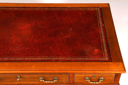 G362 Finish Wunderschöner Englischer Schreibtisch echt Lederauflage Bürotisch Antik Stil Office Desk (Kopie 2)