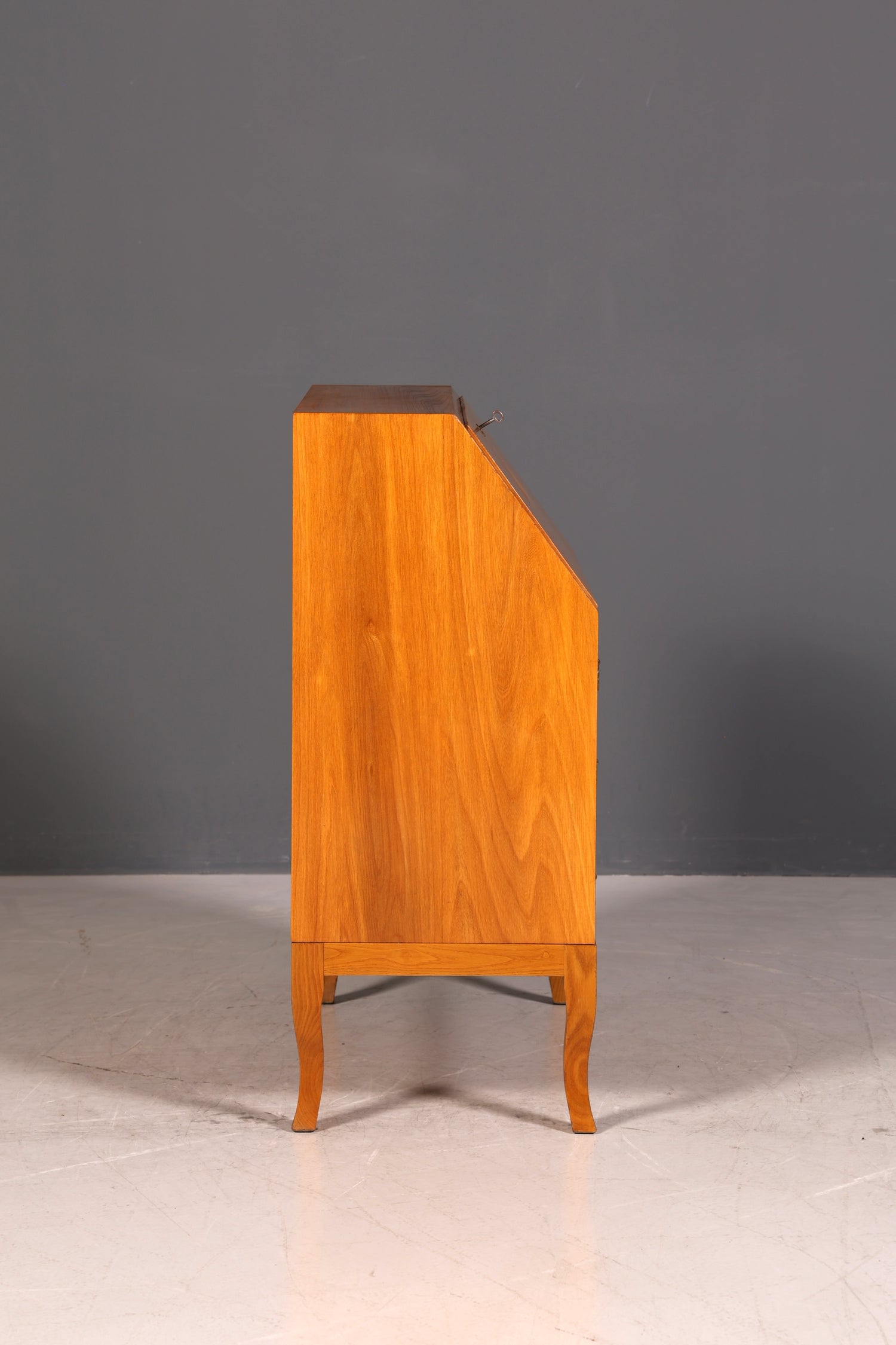G677 Finish cm Schlichter Mid Century Sekretär Vintage Schreibmöbel echt Holz Kommode Office Secretary (Kopie)