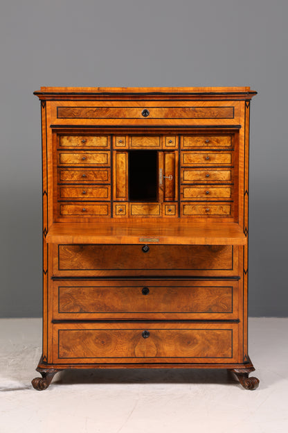 Wunderschöner Biedermeier Sekretär Louis Philippe Büro Vertiko Kommode Antik Schreibtisch