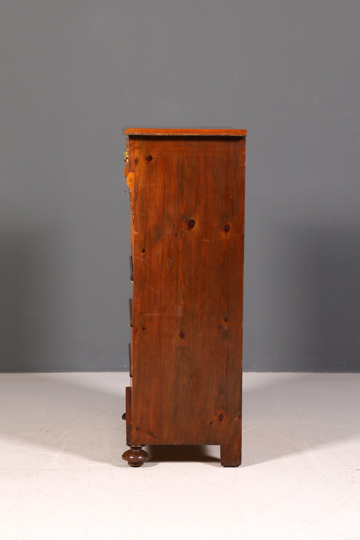 Edler Gründerzeit Sekretär Vertiko Highboard Louis Philippe Kommode Antik um 1880 Schreibsekretär
