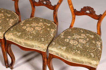 6x Traumhafte Louis Philippe Stil Stühle Biedermeier Stuhl Set Antik Küchenstühle Esszimmer Stühle