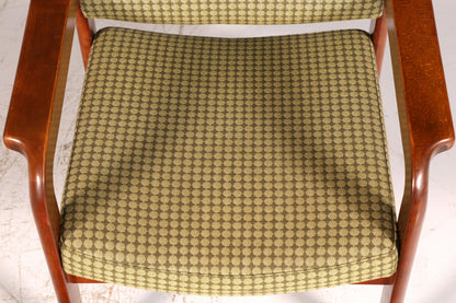 Edler Mid Century Armlehnstuhl Sekretär Stuhl Sessel Retro Holz Armlehnsessel Vintage 1 von 5