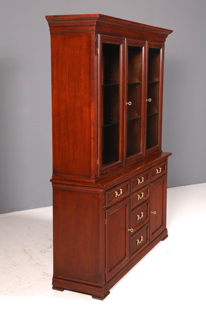 Beautiful original Selva display cabinet, Villa Borghese, antique style, solid wood, buffet cabinet, bookcase