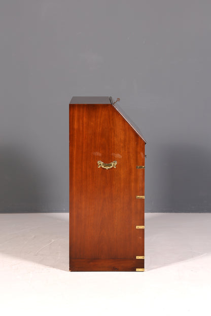 Wunderschöner Maritimer Sekretär Englisch Schreibkommode echt Holz Englischer echt Lederauflage Schreibtisch