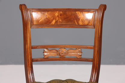 Wunderschöner Chesterfield Stuhl Anno Dom Sekretär Stuhl Englisch echt Leder Küchenstuhl 1 von 4