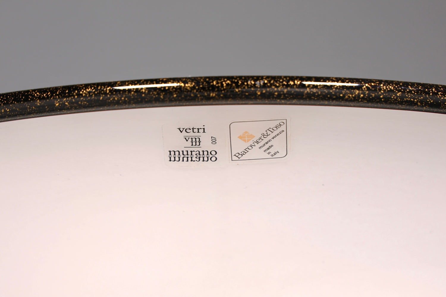 Beautiful Italian floor lamp by Barovier &amp;amp; Toso, Murano glass lampshade, uplighter, floor lamp, 1 of 2