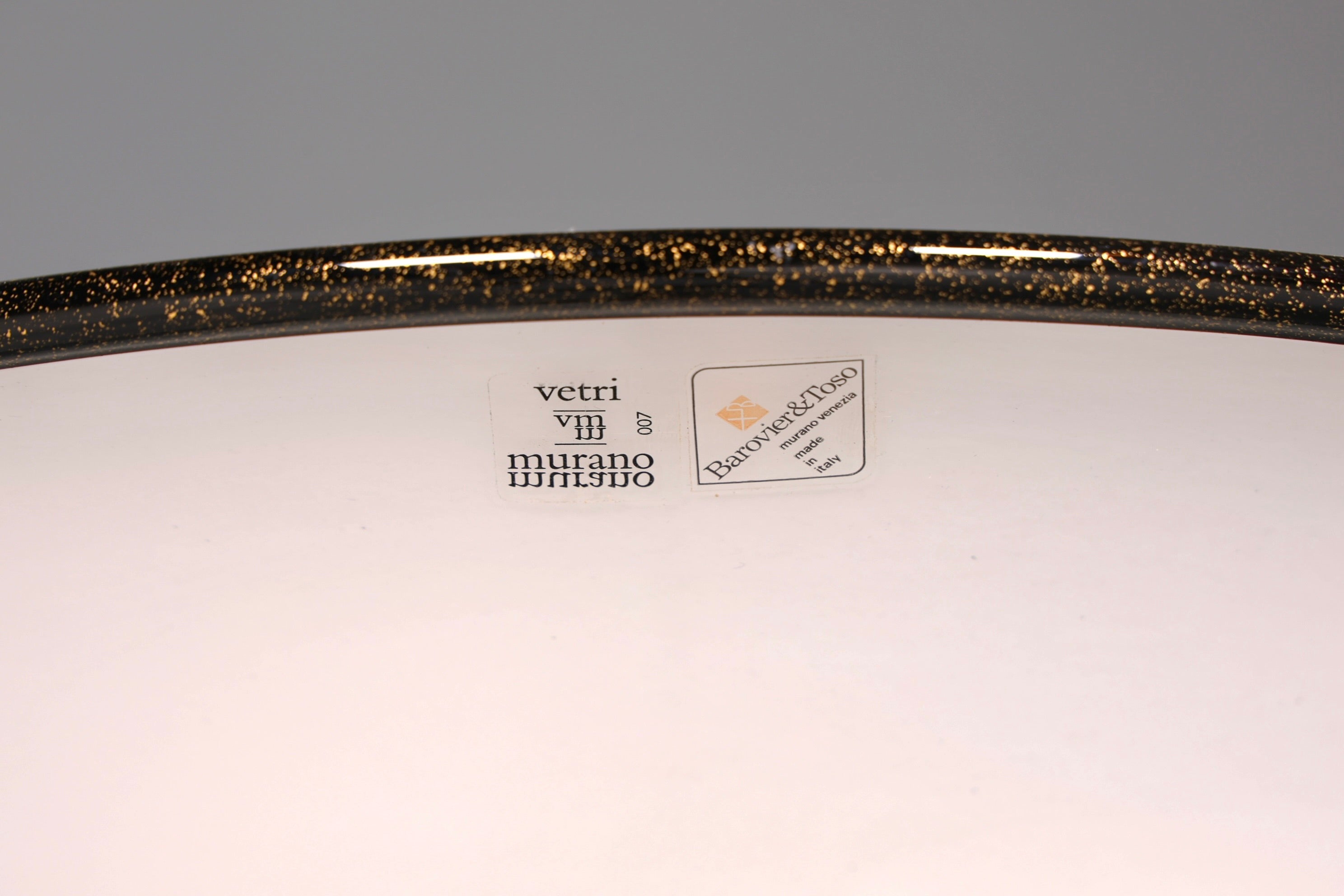 Beautiful Italian floor lamp by Barovier &amp;amp; Toso, Murano glass lampshade, uplighter, floor lamp, 1 of 2