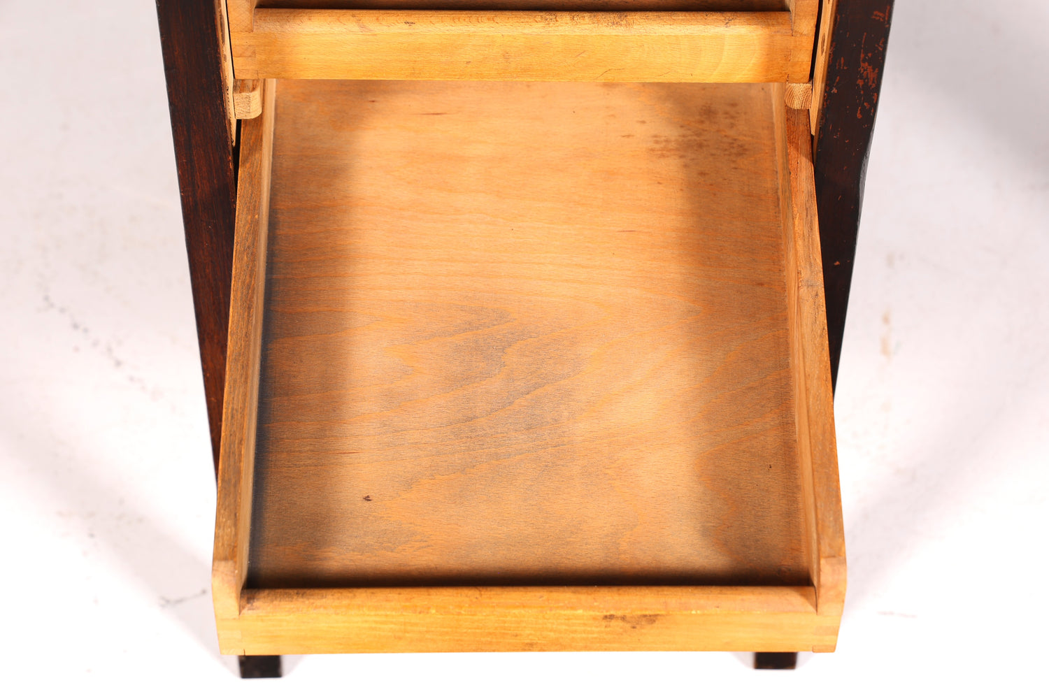 Stilvoller Bauhaus Rollladen Schreibtisch Mid Century echt Holz Bürotisch Office Table