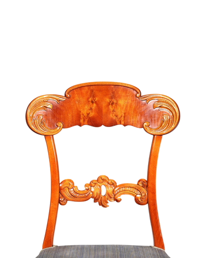 Traumhafter Stuhl im Biedermeier Stil echt Holz Sekretär Stuhl Antik Stil Esszimmer Stuhl 2 von 2