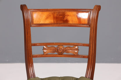 Wunderschöner Chesterfield Stuhl Anno Dom Sekretär Stuhl Englisch echt Leder Küchenstuhl 2 von 4