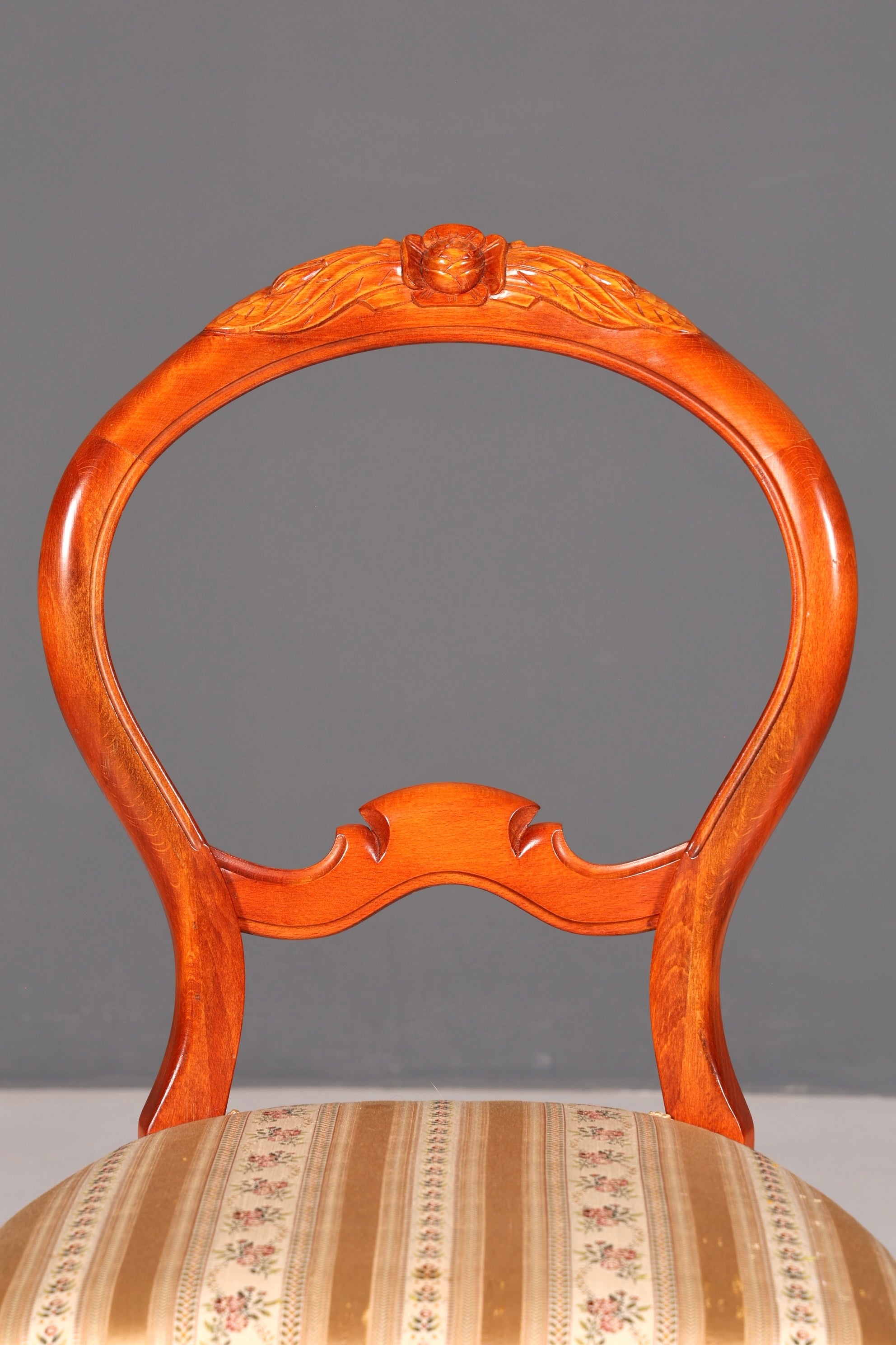 Traumhafter Louis Philippe Stuhl um 1880 Biedermeier Antik Sekretär Stuhl Echt Holz Polsterstuhl Esszimmerstuhl Vintage