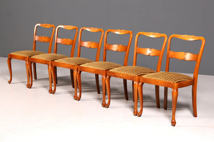 G367 Finish 6x Wunderschöne Chippendale Stühle Barock Stil Stuhlset Polsterstuhl Set Küchenstühle Esszimmer Stühle (Kopie)