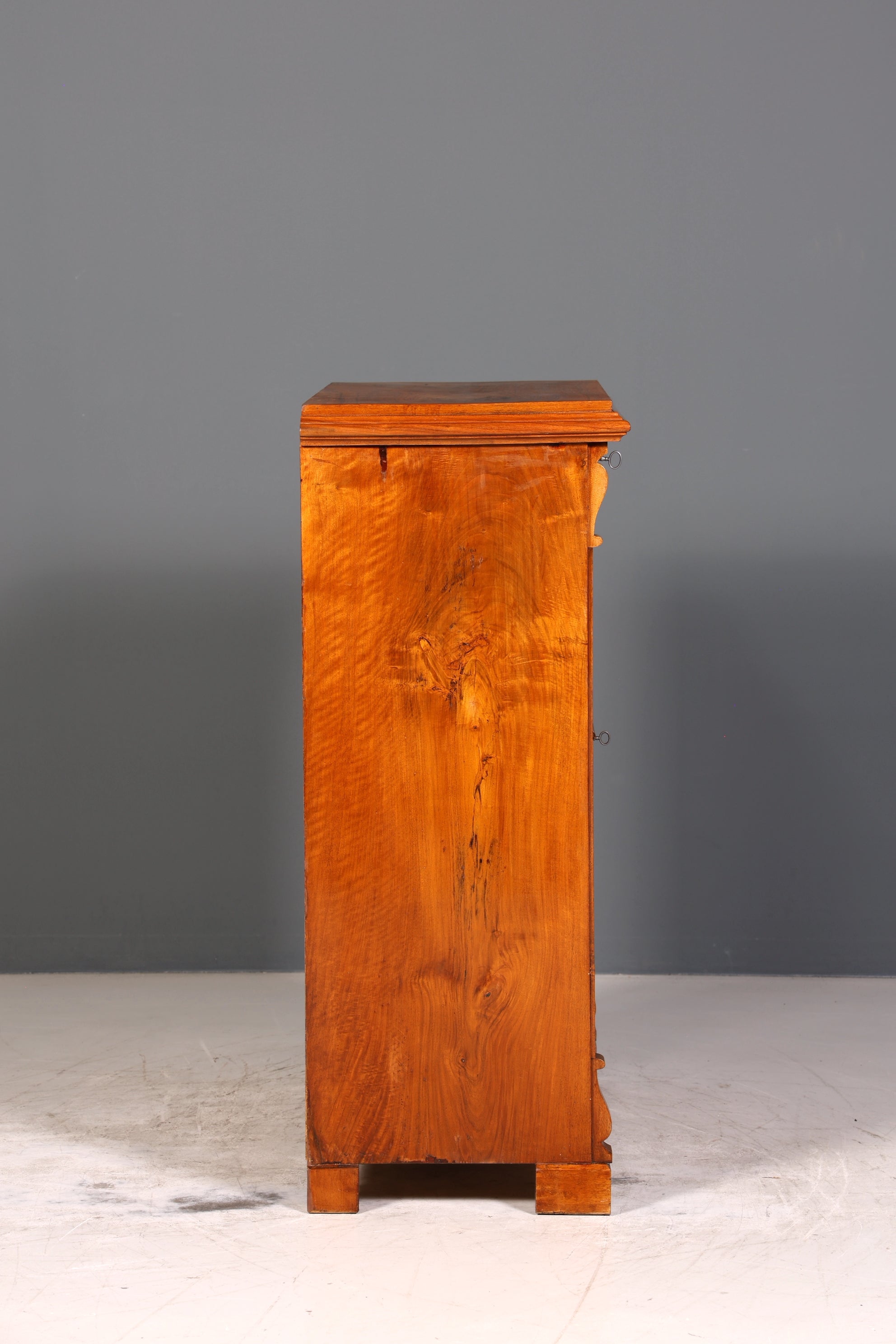 Stilvoller Biedermeier Sekretär Vertiko Louis Philippe  Kommode Schubladenkommode