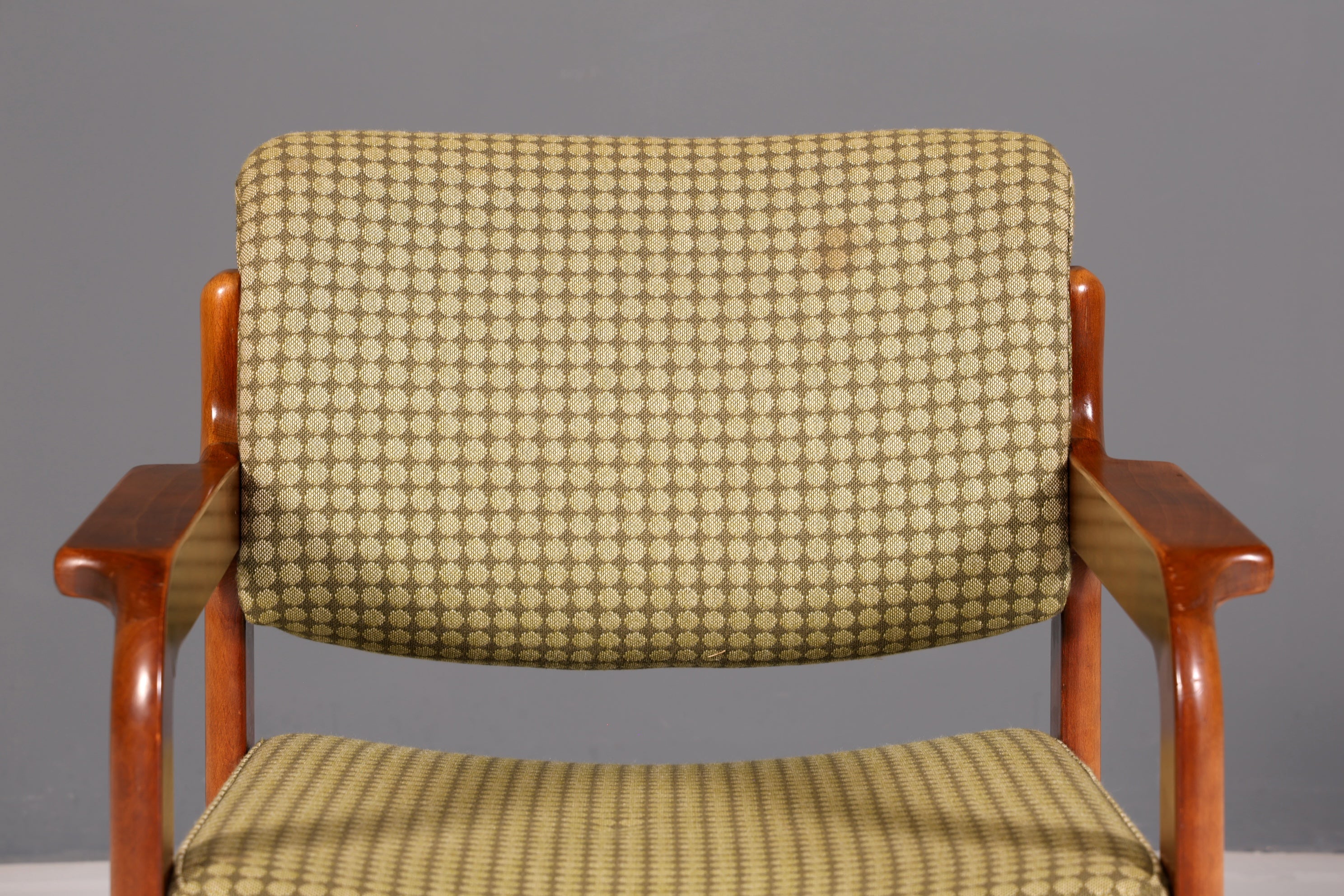 Edler Mid Century Armlehnstuhl Sekretär Stuhl Sessel Retro Holz Armlehnsessel Vintage 4 von 5