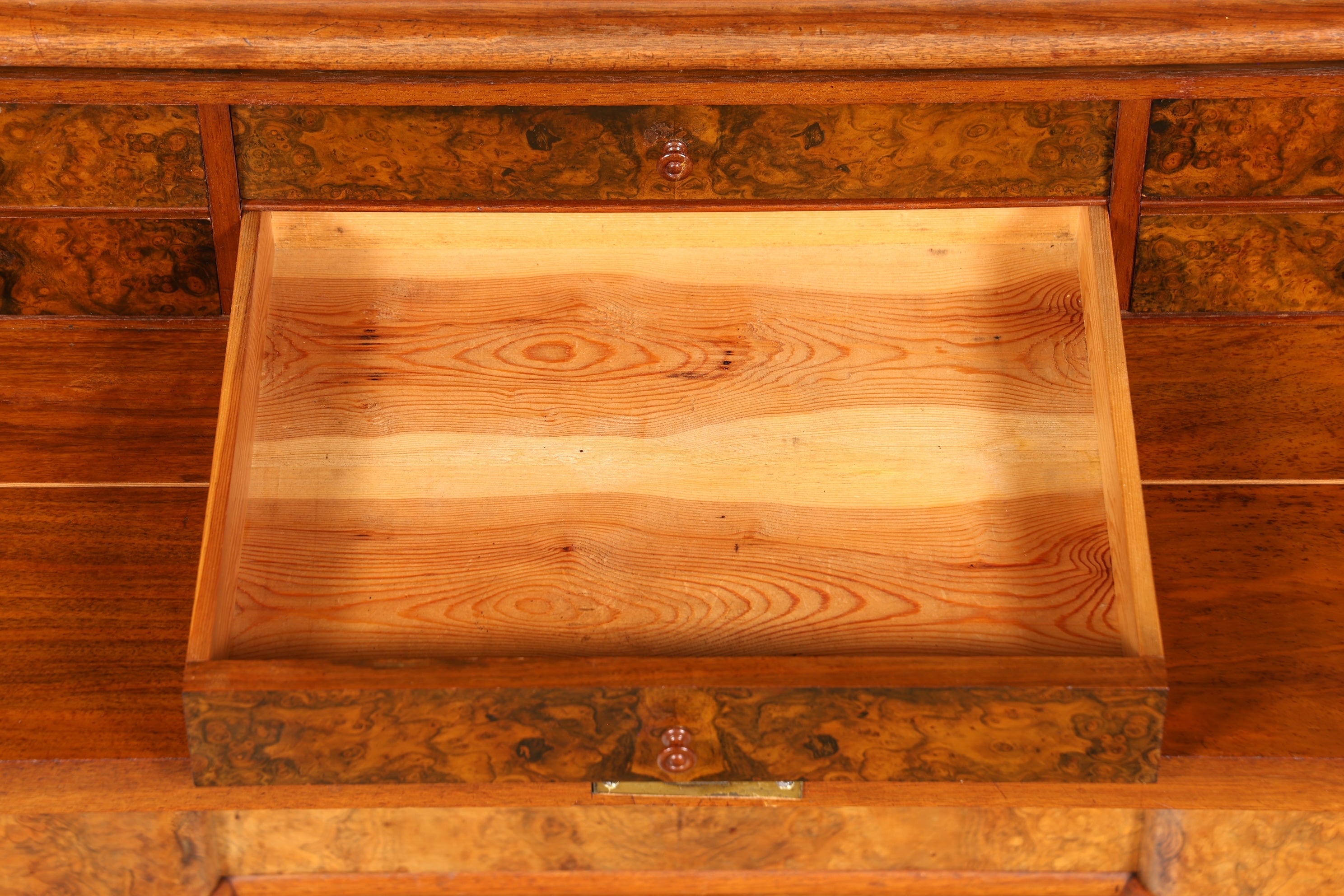 Edle Gründerzeit Kommode mit Spiegelaufsatz Louis Philippe Frisierkommode Holz Schrank Antik Flurschrank um 1880