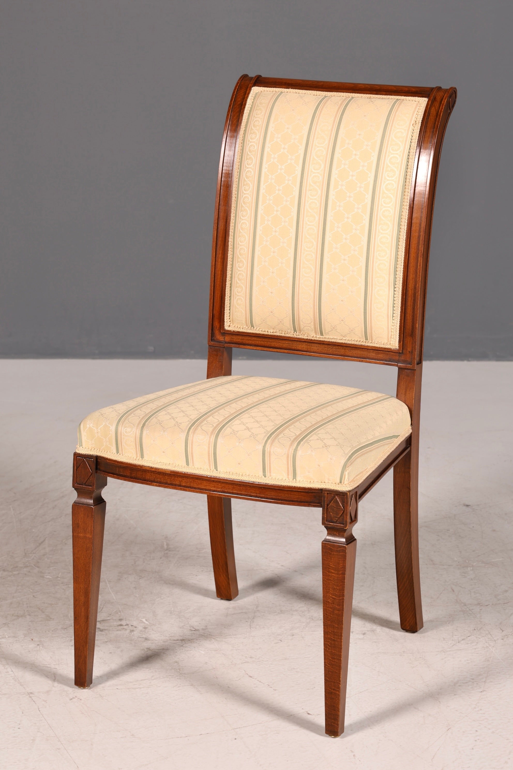 2x Traumhafte Selva Stuhle Esszimmer Stuhl Set Villa Borghese Küchenstühle Antik Stil Set