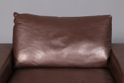 Beautiful Stressless E200 Recamier genuine leather brown chaise longue ottoman leather sofa vintage recliner