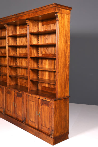 Traumhaftes XXL massiv Holz Regal Kolonial Schrank Antik Stil Bücherregal Kommode Bibliothek Bücherwand