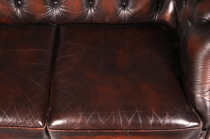 Wunderschöne Original Chesterfield Centurion 2-Sitzer Couch Echt Leder Sofa Englisch UK Antik Vintage