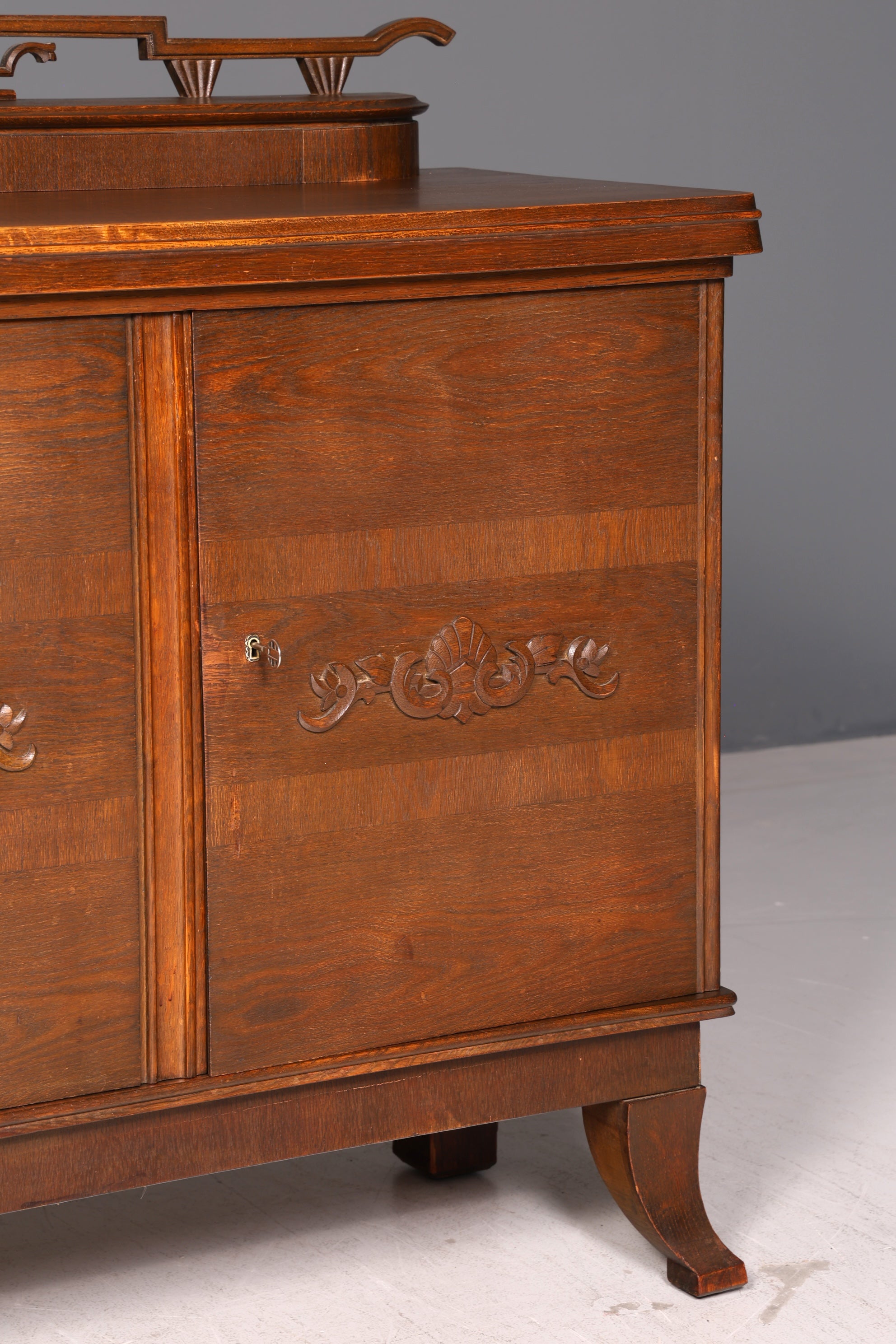 Traumhafter Jugendstil Schrank Eiche Antik Sideboard Buffet Anrichte Kommode