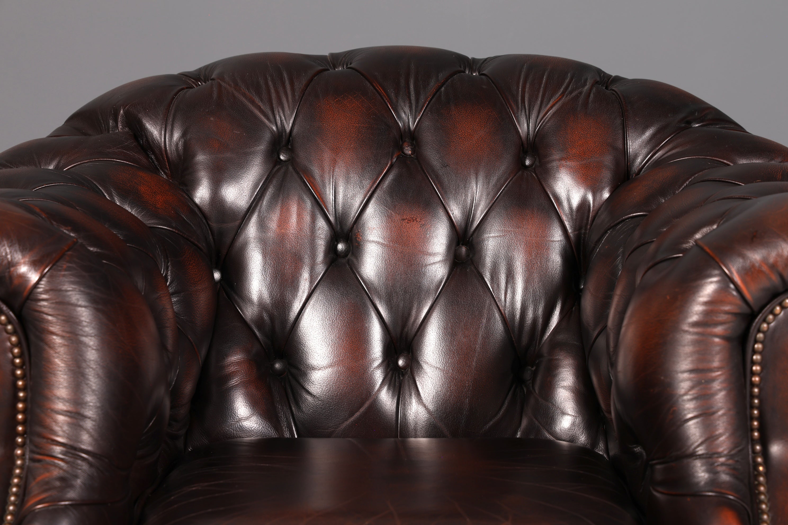 Edler Original Chesterfield Centurion Sessel Braun Echt Leder Englischer Armlehnsessel Herrensessel UK 1 von 2