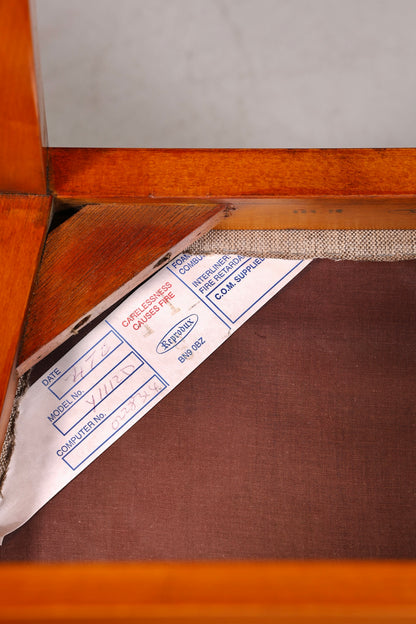 Beautiful Bevan Funell Chair Armchair English Yew Reprodux Antique Secretary Chair UK Upholstered Chair 2 of 2