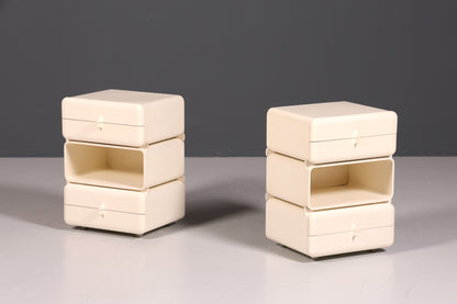 Seltene Mid Century Kommode Space Age Module Nachttisch Design Frankreich Vintage Schubladenkommode 1 von 5