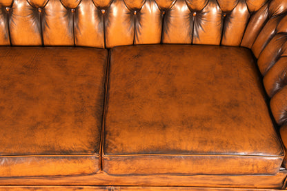 G151 Finish cm Wunderschönes Original Chesterfield Sofa 3- Sitzer echt Leder Oxblood Couch Englisch (Kopie)