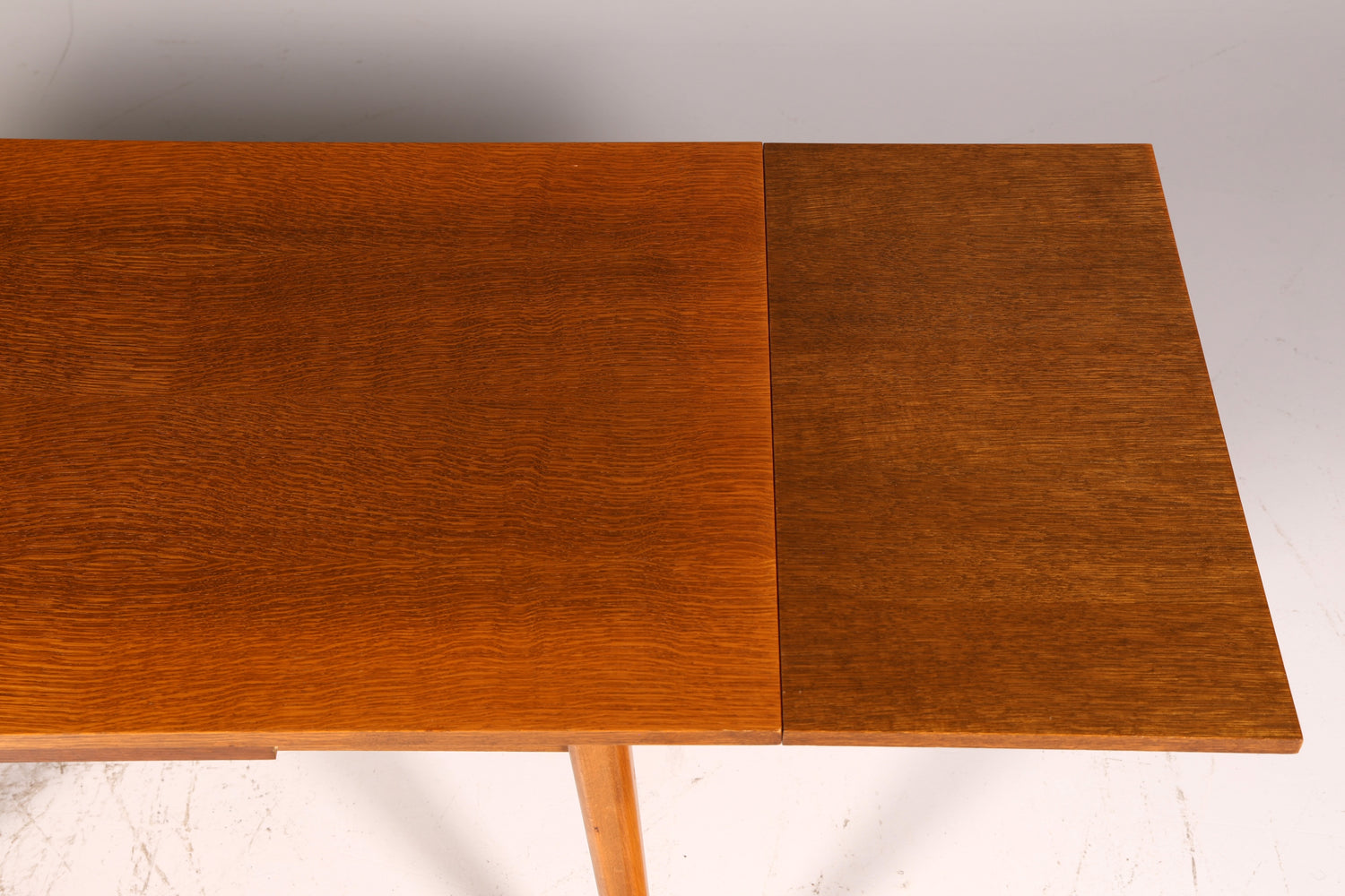 Beautiful mid-century kitchen table, vintage extendable height-adjustable dining table, 1960s wood