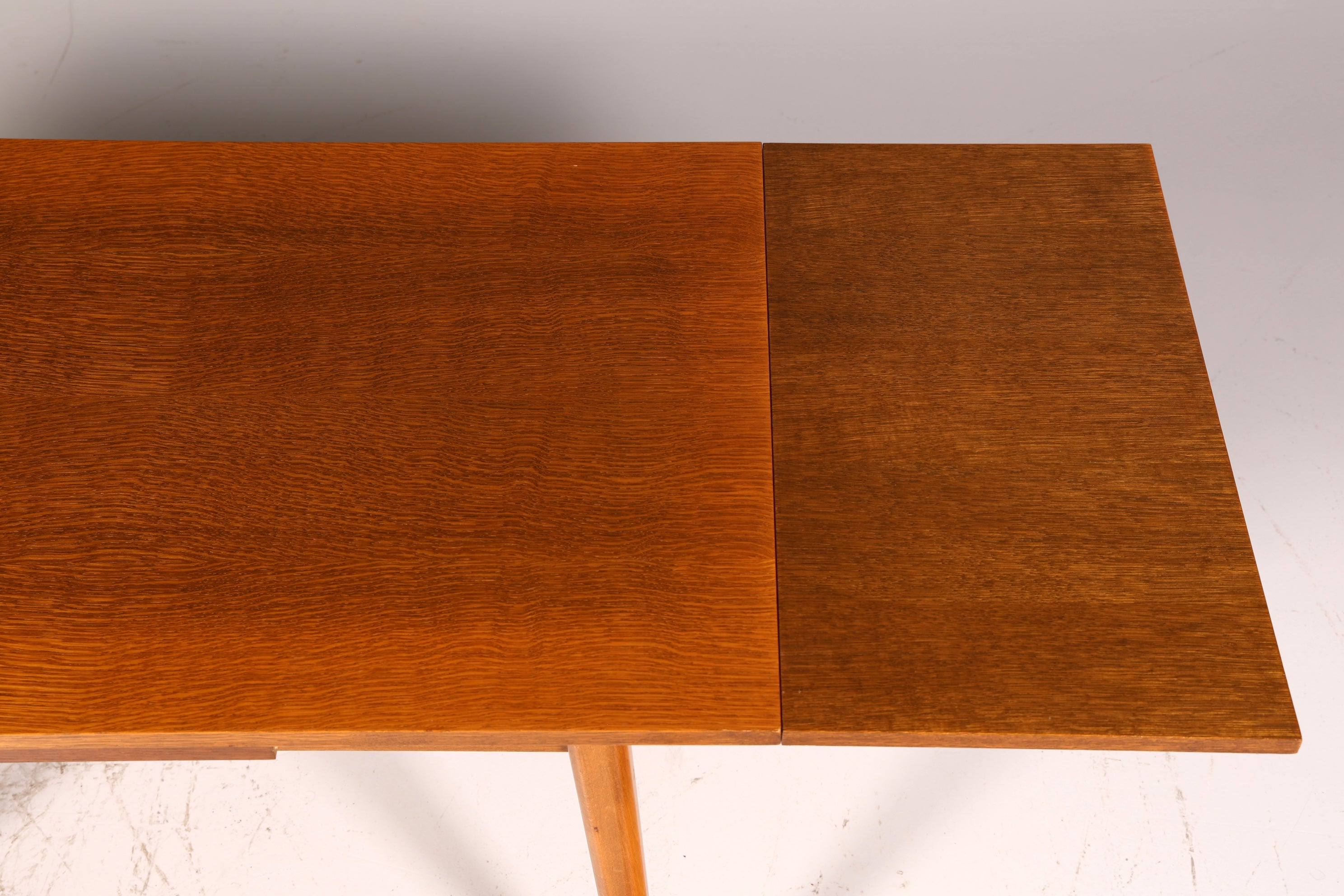 Beautiful mid-century kitchen table, vintage extendable height-adjustable dining table, 1960s wood