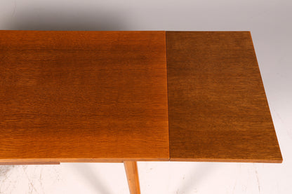 Beautiful mid-century kitchen table, vintage extendable height-adjustable dining table, 1960s wood